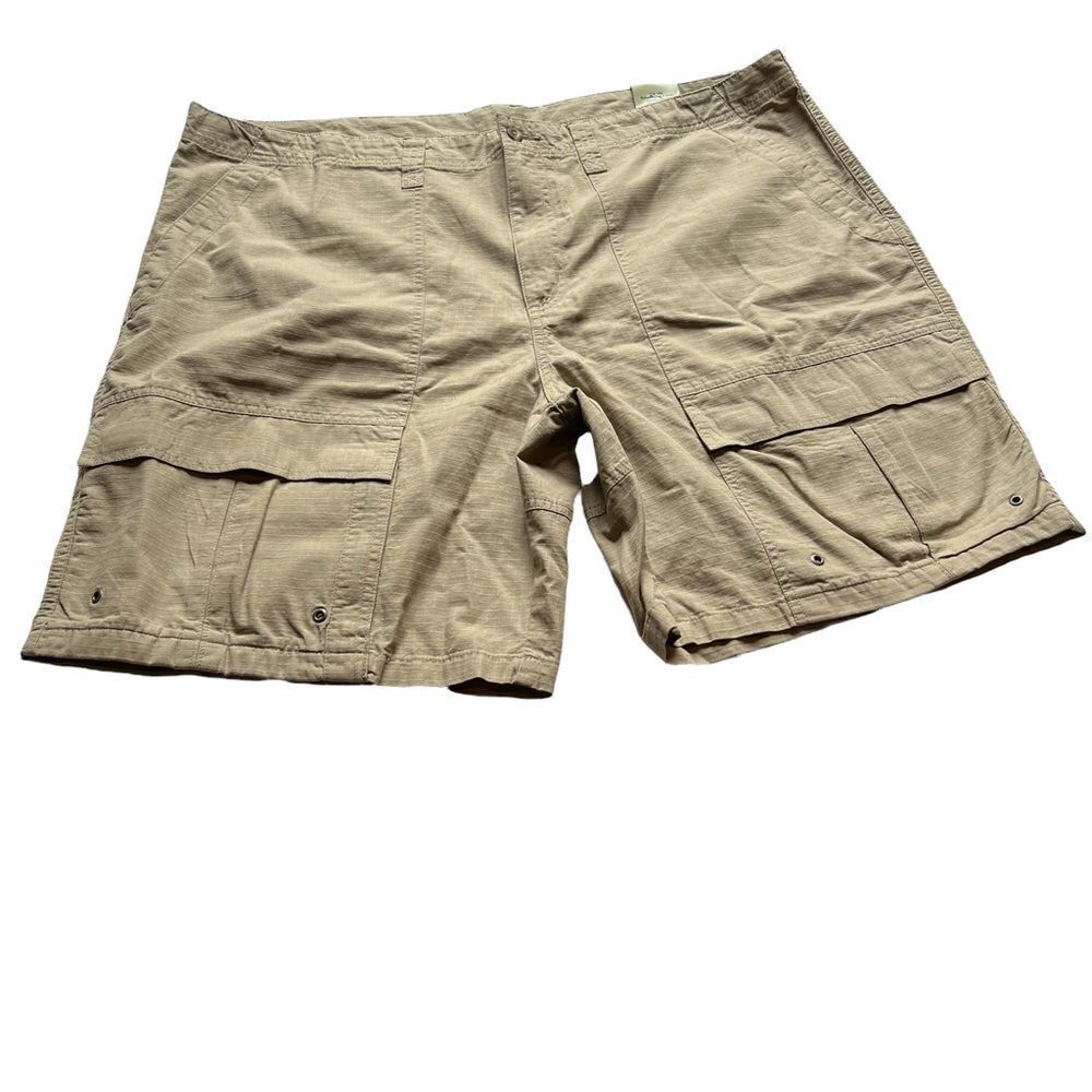 Guide Series Men's Ripstop cargo shorts Khaki Size 44 NWT Cotton belt loops